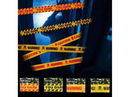 Стрічка огороджувальна Хелловін "Zombie Zone" 10 м купить в интернет магазине подарков ПраздникШоп