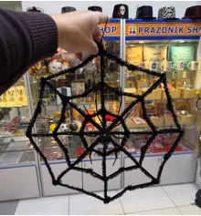 Підвісний декор "Павутина" на Хелловін 41см купить в интернет магазине подарков ПраздникШоп