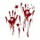 Наклейки "Криваві сліди руки" купить в интернет магазине подарков ПраздникШоп