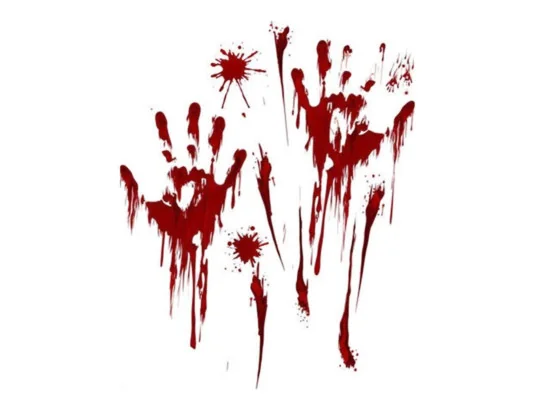 Наклейки "Криваві сліди руки" купить в интернет магазине подарков ПраздникШоп