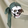 Декор подвесной череп Пират Крюк 13797  (бутылочно-зеленый)