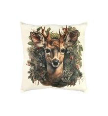 Подушка из микровелюра «Лесной гость» 35*35 см (61159) купить в интернет магазине подарков ПраздникШоп