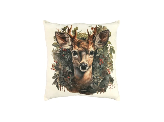 Подушка из микровелюра «Лесной гость» 35*35 см (61159) купить в интернет магазине подарков ПраздникШоп