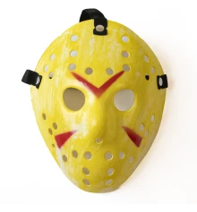 Маска Джейсона пластик (желтая) купить в интернет магазине подарков ПраздникШоп