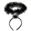 Нимб с пухом черный купить в интернет магазине подарков ПраздникШоп