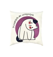 Подушка микровелюр Задумчивый муркотик 35*35 см (61007) купить в интернет магазине подарков ПраздникШоп