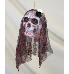 Декор подвесной череп Дева в монтилье купить в интернет магазине подарков ПраздникШоп