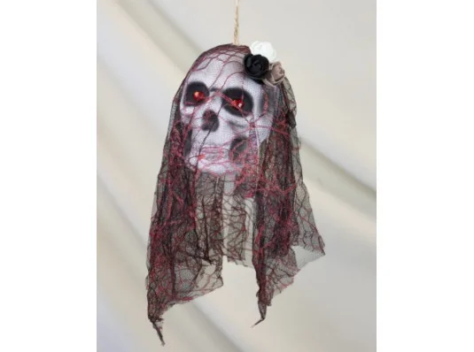 Декор подвесной череп Дева в монтилье купить в интернет магазине подарков ПраздникШоп
