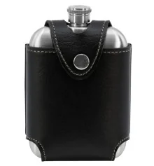 Фляга з нержавіючої сталі в чохлі на пояс (180 мл) купить в интернет магазине подарков ПраздникШоп