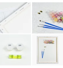 Картина по номерам ПРЕМИУМ Лев в очках с лаком размером 40х50 см VA-1123 купить в интернет магазине подарков ПраздникШоп