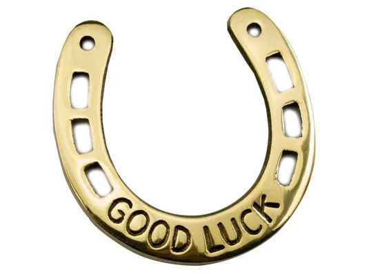 Підкова бронзова "Good luck" купить в интернет магазине подарков ПраздникШоп