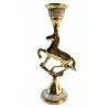 Подсвечник бронзовый с перламутром "Конь"
