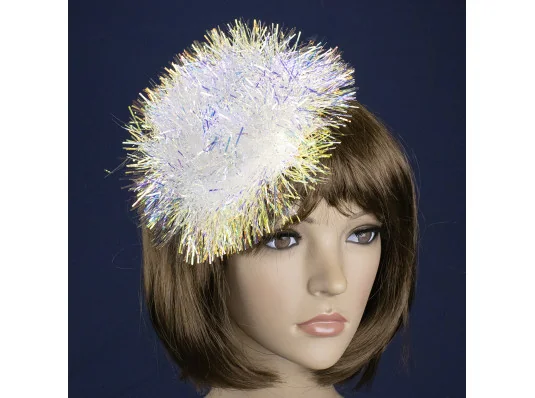 Карнавальная шляпка на заколках Блеск луны 13840 купить в интернет магазине подарков ПраздникШоп