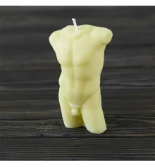 Декоративная восковая свеча торс Мужчины 13849 (шампань) купить в интернет магазине подарков ПраздникШоп