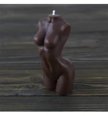 Декоративная восковая свеча силуэт Женщины 13848 (шоколад) купить в интернет магазине подарков ПраздникШоп
