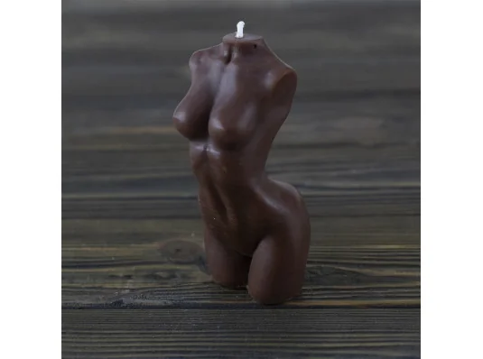 Декоративная восковая свеча силуэт Женщины 13848 (шоколад) купить в интернет магазине подарков ПраздникШоп