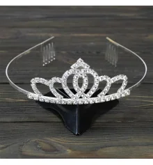 Диадема со стразами металлическая 13838 купить в интернет магазине подарков ПраздникШоп