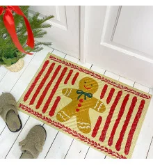 Коврик придверный с принтом "Пряничный человечек" купить в интернет магазине подарков ПраздникШоп