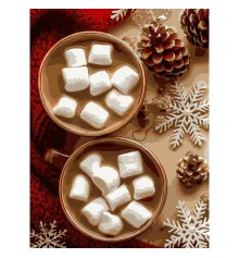 Картина по номерам ПРЕМИУМ Какао из маршмелоа с лаком и с уровнем размером 30х40 см (SS1238) купить в интернет магазине подарков ПраздникШоп