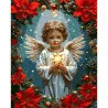 Картина за номерами Різдвяний янгол розміром 40х50 см (VG001 )