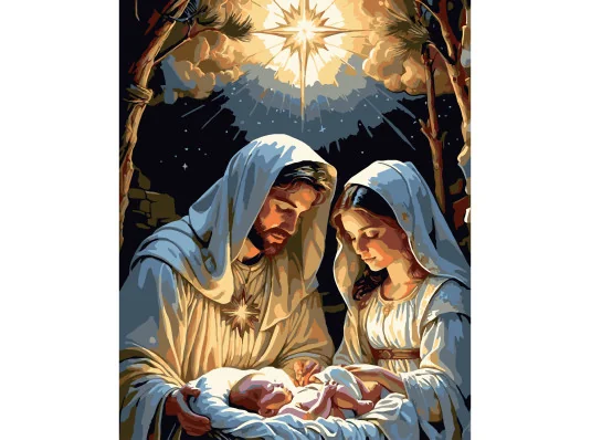 Картина по номерам Рождество Христово размером 40х50 см (VG003) купить в интернет магазине подарков ПраздникШоп