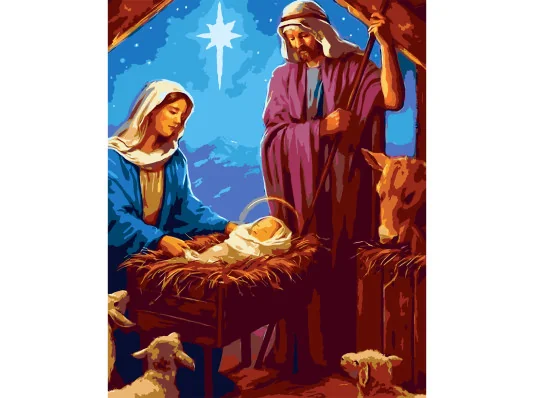 Картина по номерам Святая ночь размером 40х50 см (VG012) купить в интернет магазине подарков ПраздникШоп