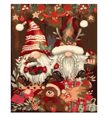 Картина по номерам Праздничные гномы размером 40х50 см (VG016) купить в интернет магазине подарков ПраздникШоп