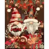 Картина по номерам Праздничные гномы размером 40х50 см (VG016)