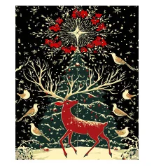 Картина по номерам ПРЕМИУМ Фантастический олень на черном фоне размером 40х50 см (AH1241) купить в интернет магазине подарков ПраздникШоп