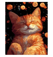 Картина по номерам ПРЕМИУМ Рыжий котенок на черном фоне размером 40х50 см (AH1216-17) купить в интернет магазине подарков ПраздникШоп