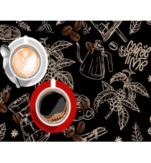 Картина по номерам ПРЕМИУМ Две чашки кофе на черном фоне размером 40х50 см (AH1184-12) купить в интернет магазине подарков ПраздникШоп