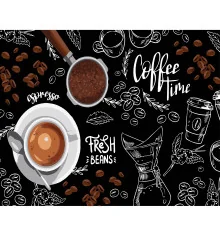 Картина по номерам ПРЕМИУМ Время кофе на черном фоне размером 40х50 см (AH1172-12) купить в интернет магазине подарков ПраздникШоп