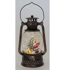 Фонарь Новогодний LED музыкальный 21см 13340 на батарейках и USB купить в интернет магазине подарков ПраздникШоп