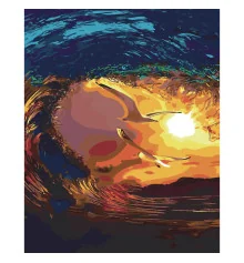 Картина по номерам ПРЕМИУМ Лови волну! с лаком размером 40х50 см SY6513 купить в интернет магазине подарков ПраздникШоп