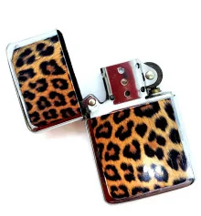 Зажигалка бензиновая«Леопард» бронзовая купить в интернет магазине подарков ПраздникШоп