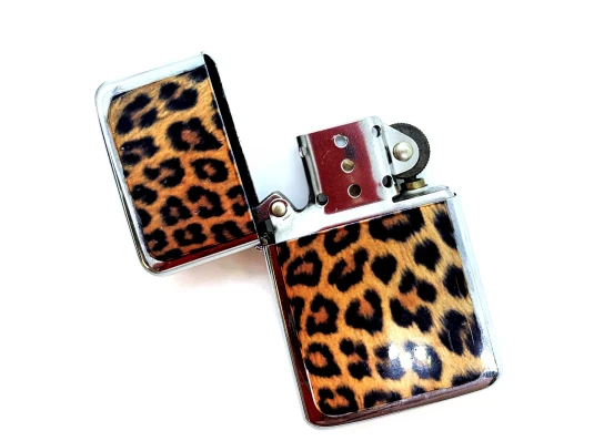 Зажигалка бензиновая«Леопард» бронзовая купить в интернет магазине подарков ПраздникШоп
