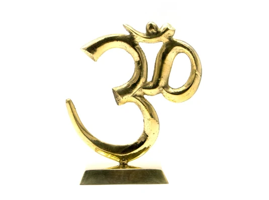 ОМ бронзовый на подставке (11.5×10×3.5 см) (Om Table No. 2) купить в интернет магазине подарков ПраздникШоп