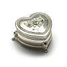 Шкатулка для прикрас «Сердечко» (8×7.5×3.5 см) «Срібло»