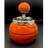 Попільничка з кришкою керамічна «Баскетбольний м'яч» (13.5×9.5×9.5 см)