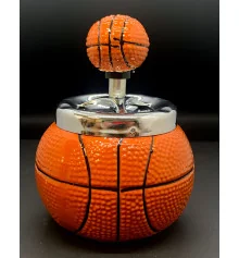 Пепельница с крышкой керамическая «Баскетбольный мяч» (13.5×9.5×9.5 см) купить в интернет магазине подарков ПраздникШоп