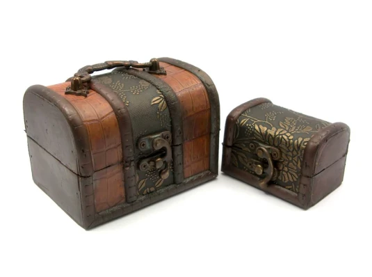 Сундучки набор 2 шт. (12.8×9.3×8.9 см 8.8×5.9×6 см) купить в интернет магазине подарков ПраздникШоп