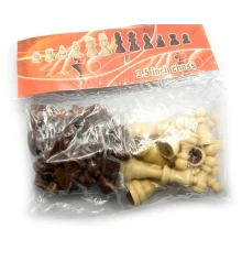 Шахматные фигуры деревянные в блистере (h фигур 4-9 см купить в интернет магазине подарков ПраздникШоп