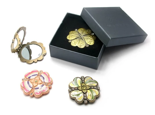 Зеркальце косметическое (в футляре) (6.5 см) купить в интернет магазине подарков ПраздникШоп