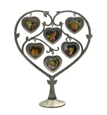 Фоторамка «Сердце» (6 фото) (23.5×20×7 см) купить в интернет магазине подарков ПраздникШоп