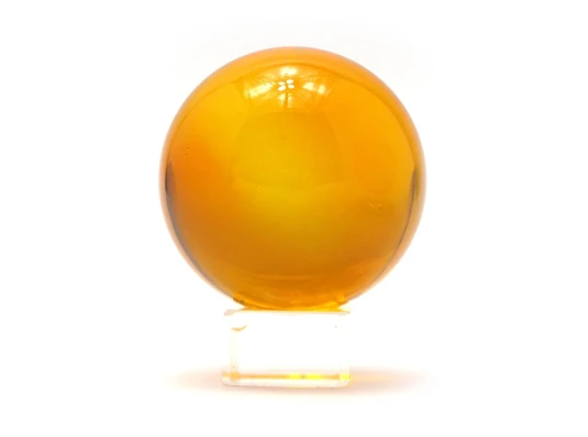 Шар хрустальный на подставке оранжевый (6 см) купить в интернет магазине подарков ПраздникШоп