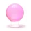 Шар хрустальный на подставке розовый (6 см) купить в интернет магазине подарков ПраздникШоп