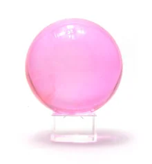 Шар хрустальный на подставке розовый (6 см) купить в интернет магазине подарков ПраздникШоп