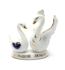 Лебеди пара фарфор (7.5×6.5×3.5 см) купить в интернет магазине подарков ПраздникШоп