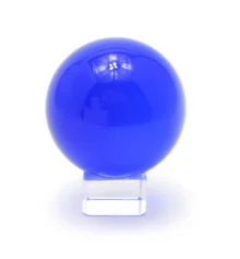 Шар хрустальный на подставке синий (6 см) купить в интернет магазине подарков ПраздникШоп