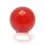 Шар хрустальный на подставке красный (6 см) купить в интернет магазине подарков ПраздникШоп